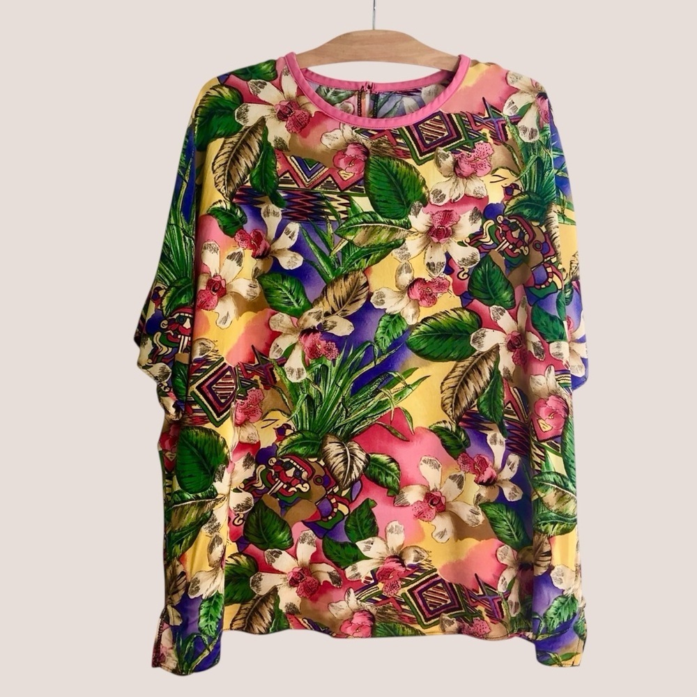 Vintage Hawaïen blouse - Picture 3 of 6
